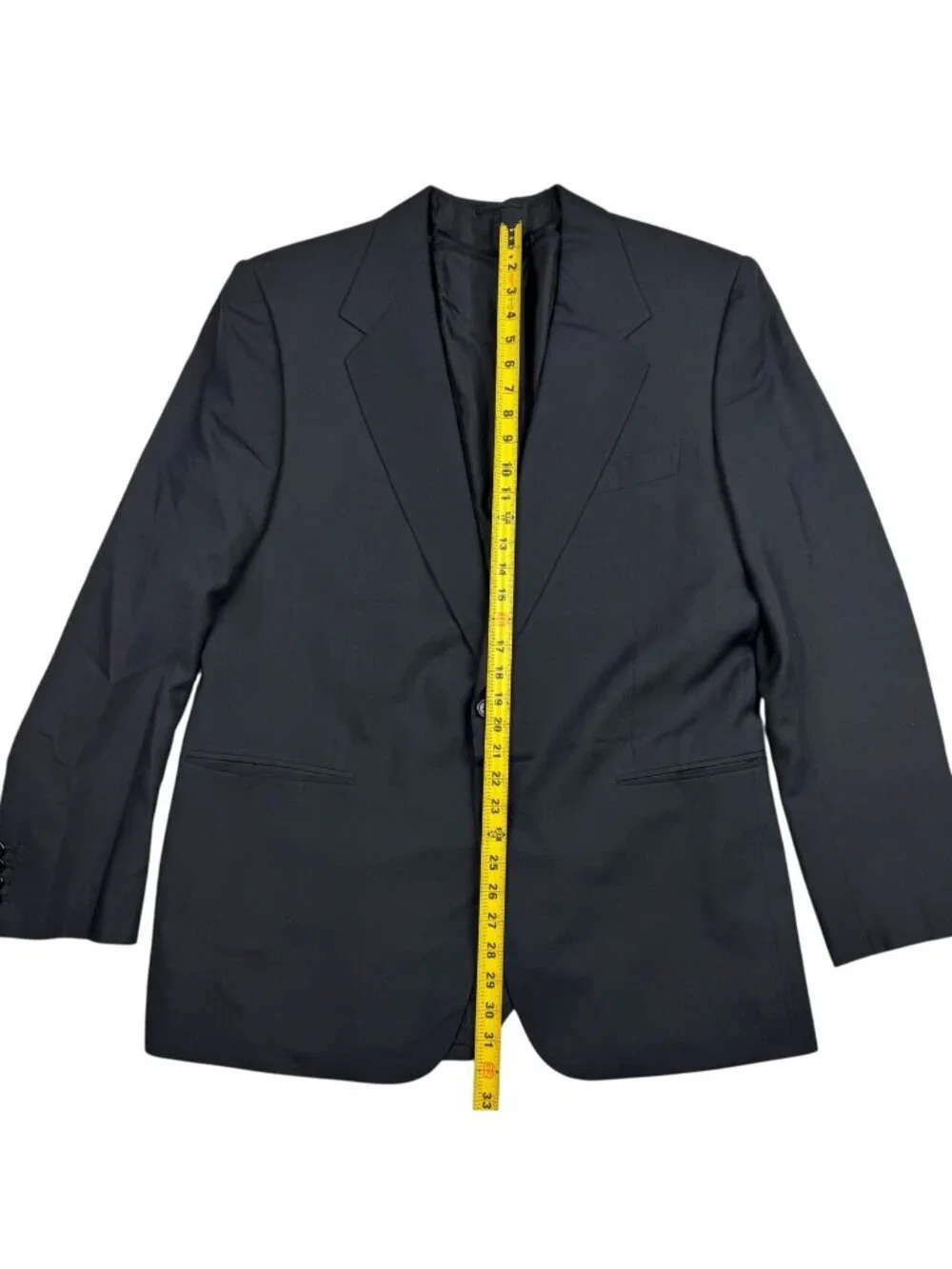 William Fioravanti Mens Wool Bespoke 2-Button Blazer Gray • 44L